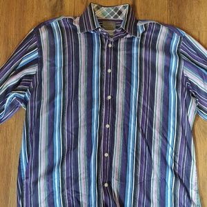 Retro stripped dress shirt